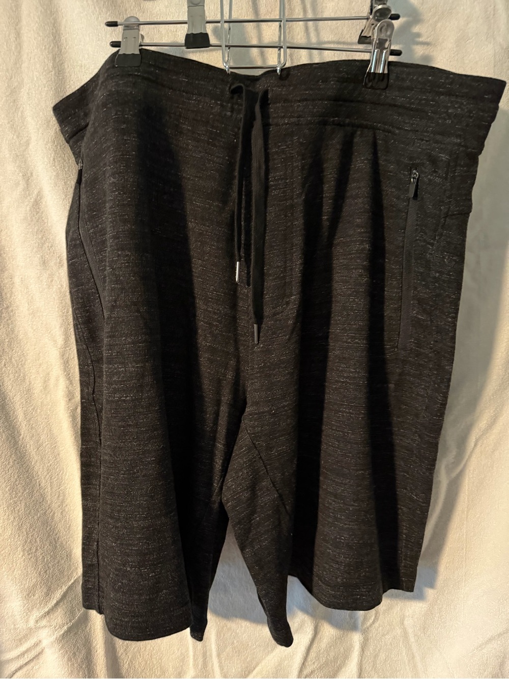 Reflex Men's Dark Heather Black Athletic Shorts with Drawstring